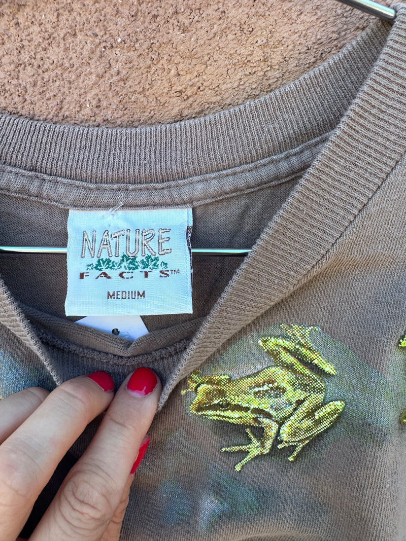 Nature Facts All Over Frog T-shirt