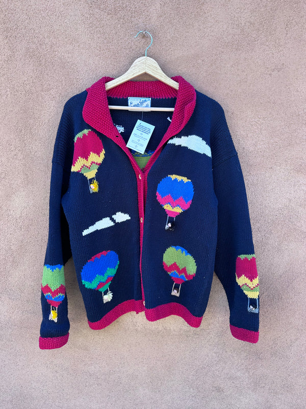 Cotton Salsa Hot Air Balloon Cardigan - as is