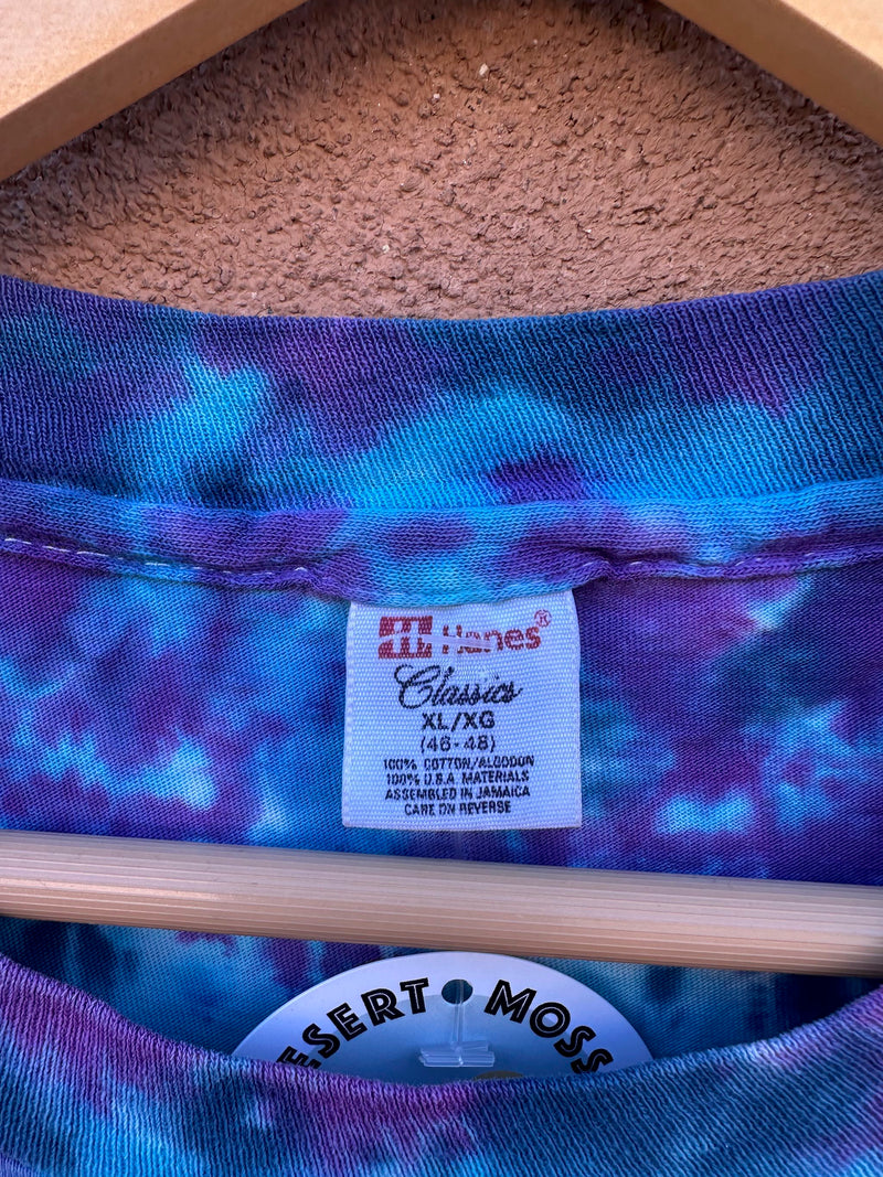 Tie Dye Heart T-shirt XL