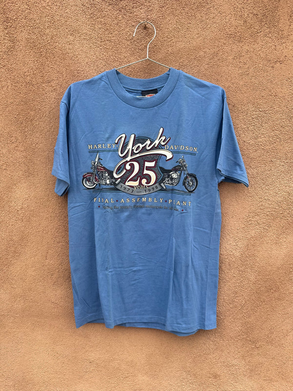 Blue 1998 York, Pennsylvania Harley T-shirt