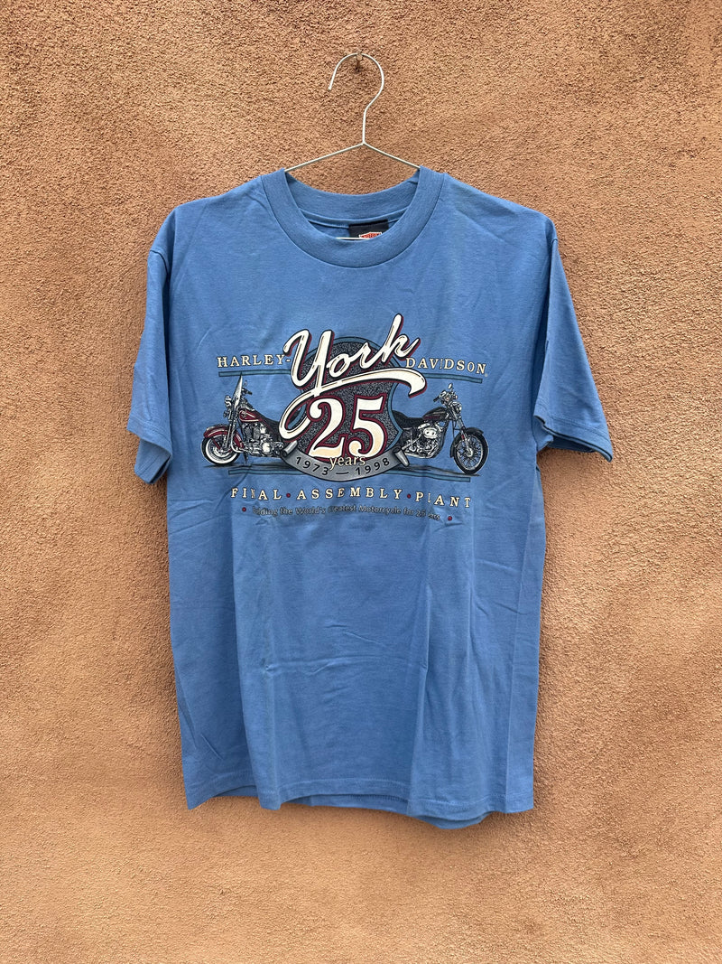 Blue 1998 York, Pennsylvania Harley T-shirt