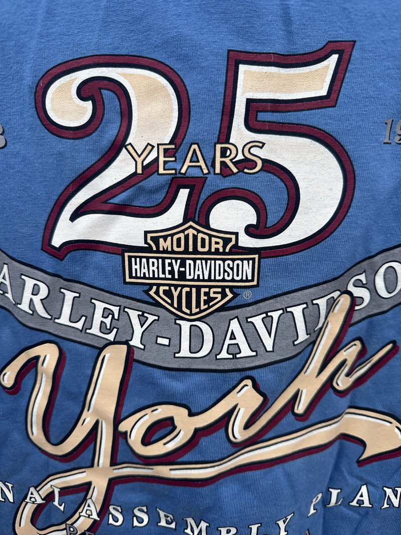 Blue 1998 York, Pennsylvania Harley T-shirt
