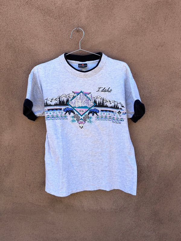 1991 Gray Idaho Bear T-shirt