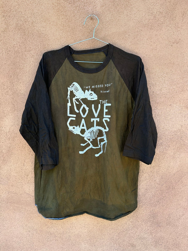 Rare The Cure "The Love Cats" 3/4 Sleeve T-shirt