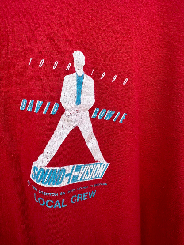 1990 David Bowie Sound & Vision Tour Crew T-shirt