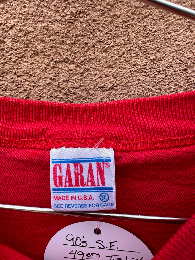 90's San Francisco 49ers T-shirt - Made in USA - as is