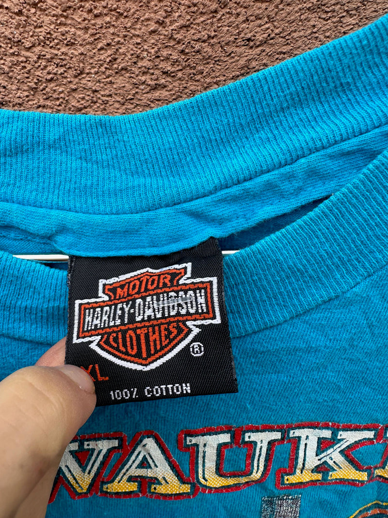 Blue Milwaukee Harley T-shirt 1993