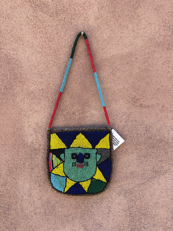 Beaded Glass West African Yoruba Ceremonial Bag - Divination Bag