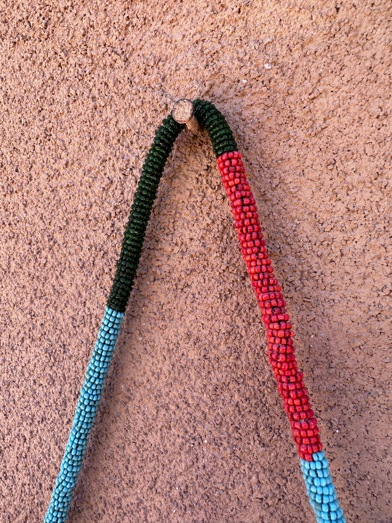 Beaded Glass West African Yoruba Ceremonial Bag - Divination Bag