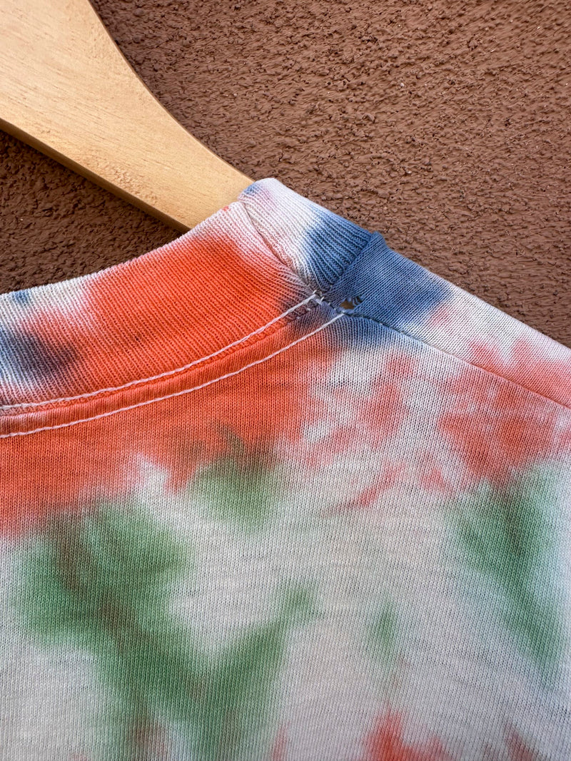 Jerry Garcia 1942-1995 Memorial T-shirt - Desert Cactus Flower Tie Dye