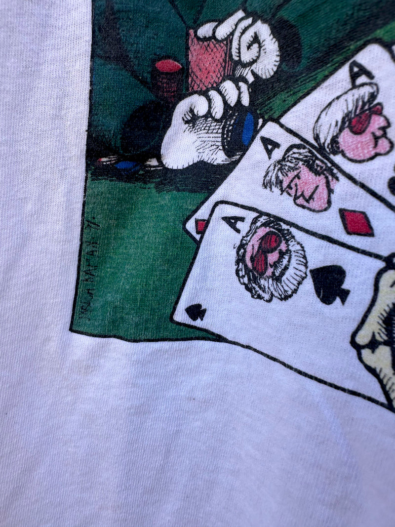 1992 Grateful Dead Fear and Loathing in Las Vegas Silver Bowl Parking Lot T-shirt