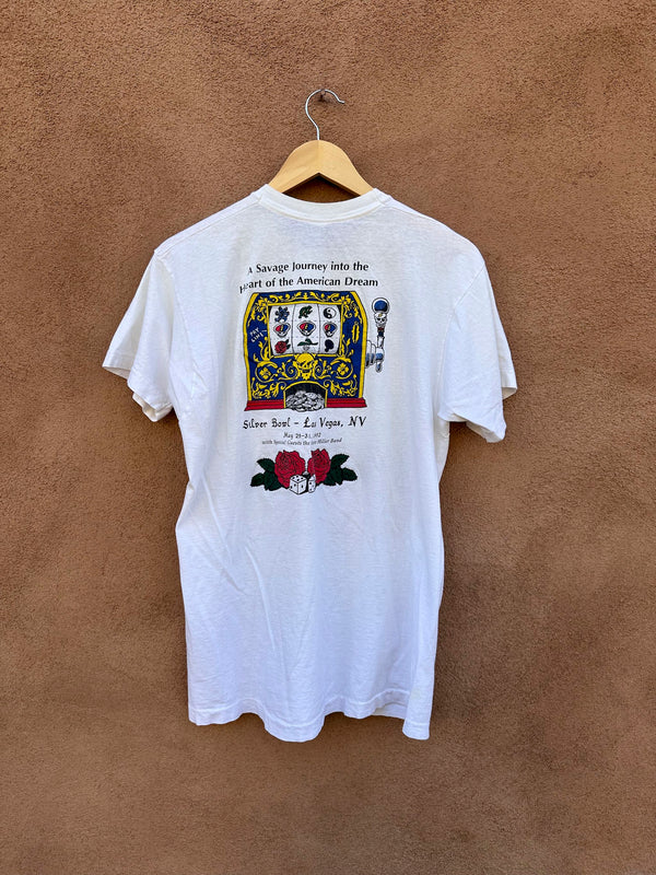 1992 Grateful Dead Fear and Loathing in Las Vegas Silver Bowl Parking Lot T-shirt