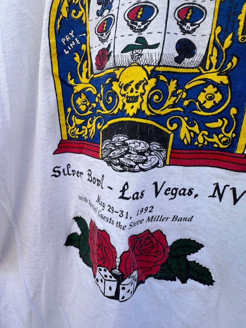 1992 Grateful Dead Fear and Loathing in Las Vegas Silver Bowl Parking Lot T-shirt