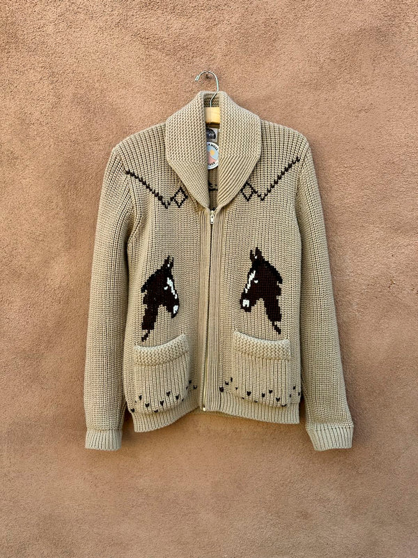 1970's Millers Horse Western Cardigan, small