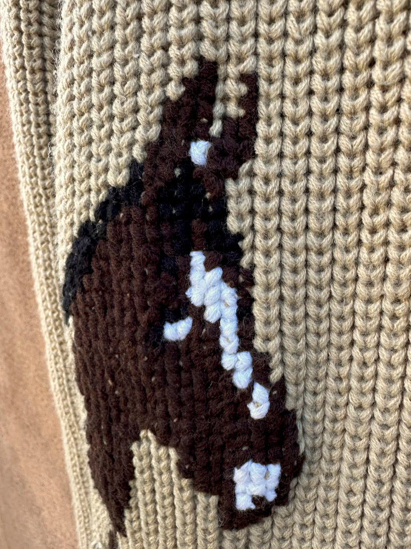 1970's Millers Horse Western Cardigan, small