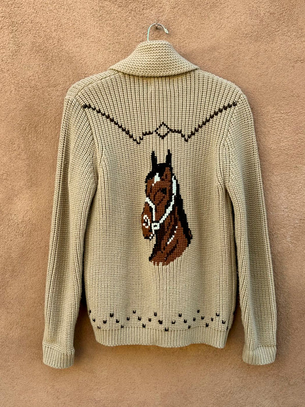 1970's Millers Horse Western Cardigan, small
