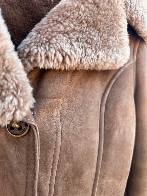 Shearling Jacket with Martingale