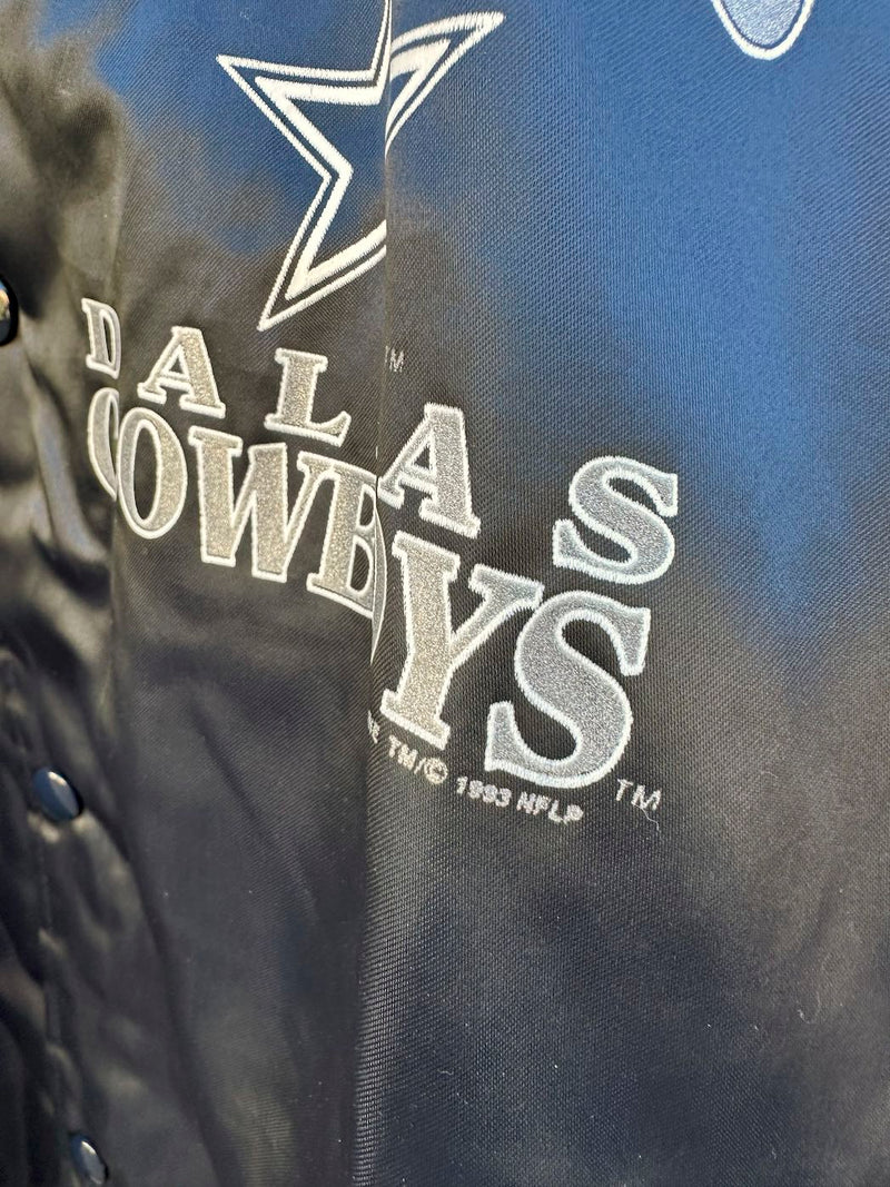 1993 Locker Line Dallas Cowboys Super Bowl XXVII Camps Satin Jacket