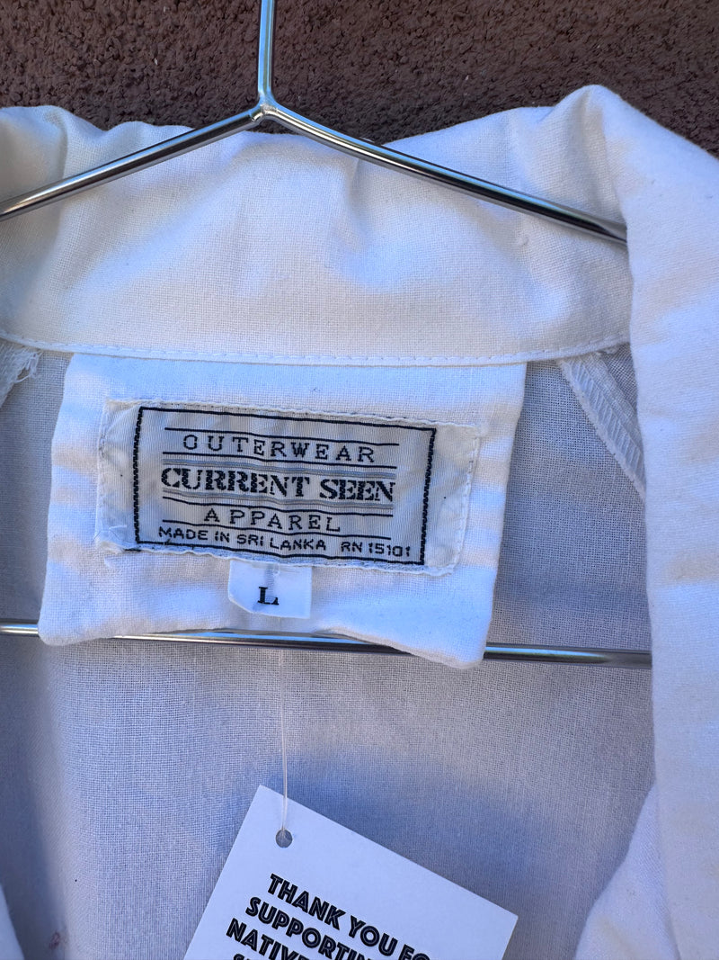 80's Current Seen Oversized White Blazer