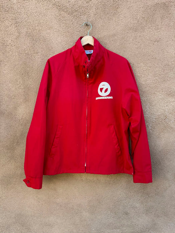 1970's Red KOAT-TV ABC Channel 7 Jacket, Large