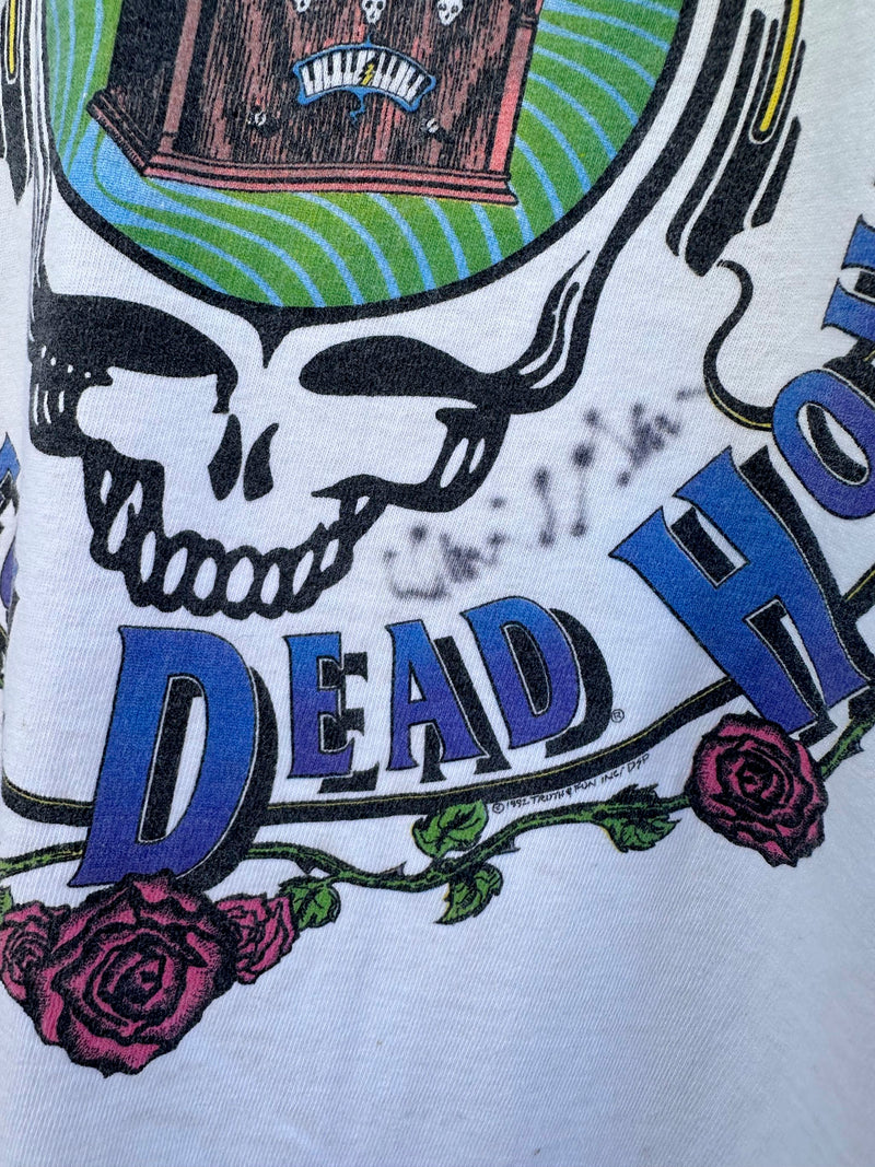 1992 Grateful Dead Hour T-shirt, Autographed by David Gans