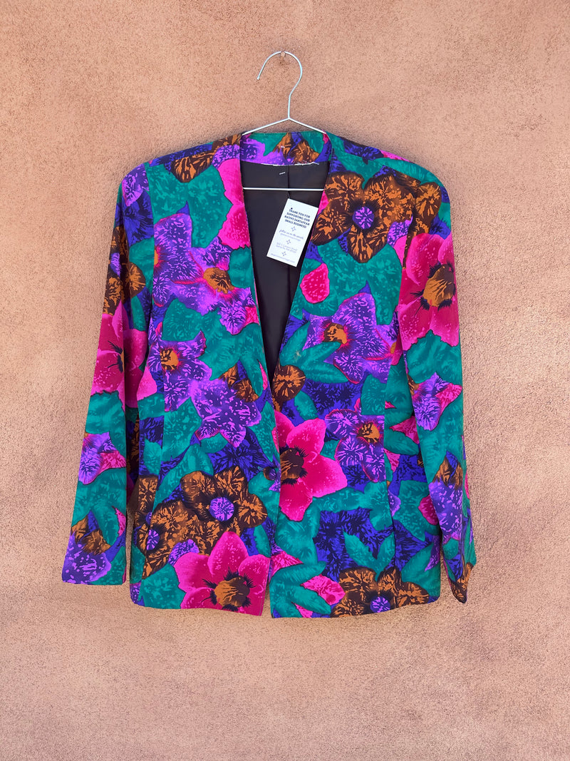 Colorful Floral Women's Blazer