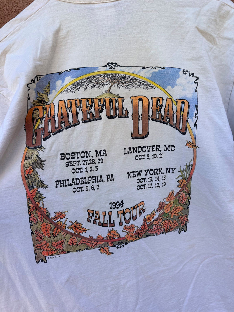 1994 Grateful Dead East Coast Fall Tour Banjo T-shirt