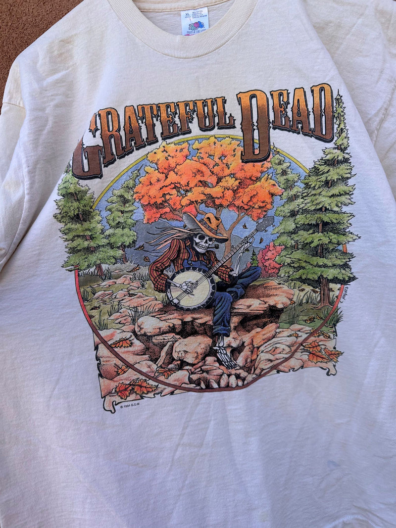 1994 Grateful Dead East Coast Fall Tour Banjo T-shirt