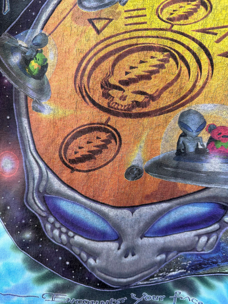 Grateful Dead 1996 Encounter Your Face Alien/UFO T-shirt