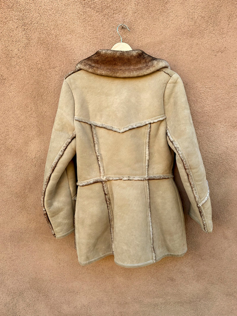 Leather Shearling Jacket by La Vay Limited, Made in USA
