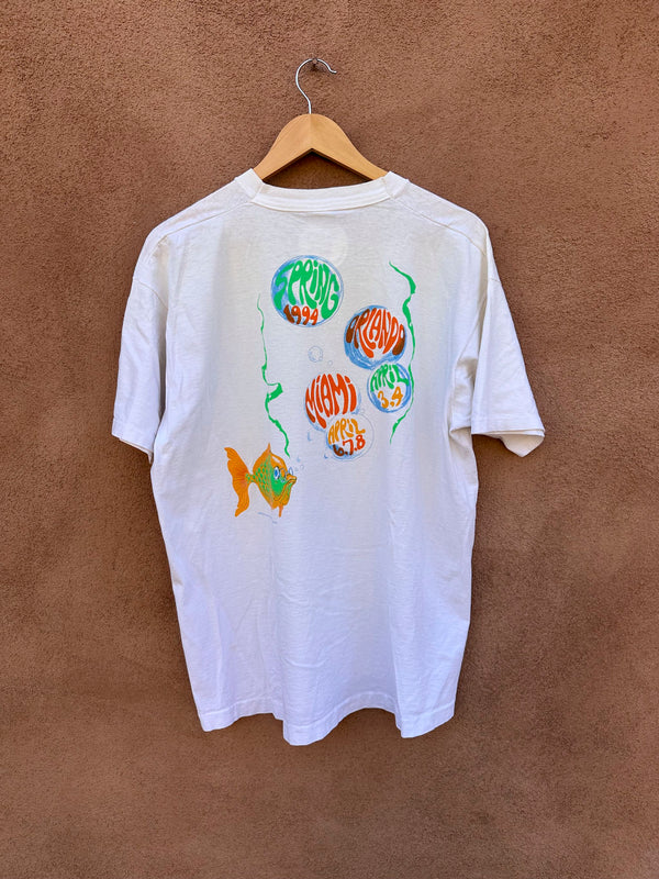 1994 Grateful Dead Florida Tour T-shirt with Manatee