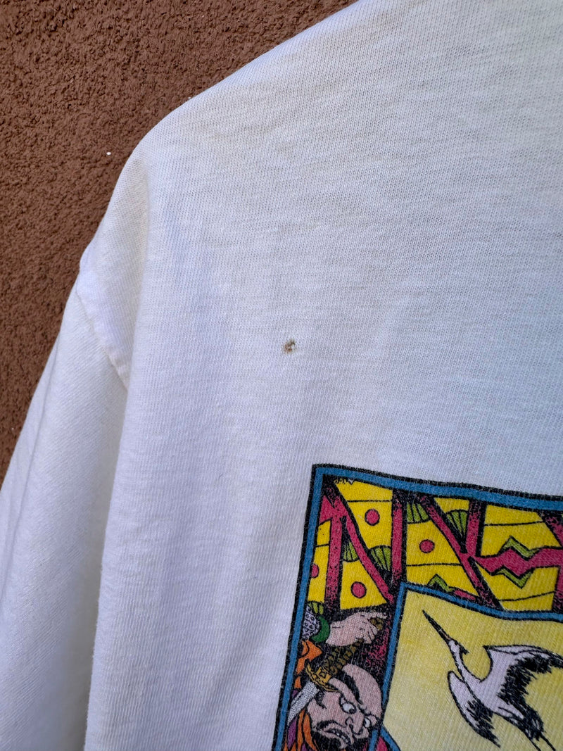 Grateful Dead Boneheadz Japan Jam Hey Now Productions 1991 T-shirt - as is