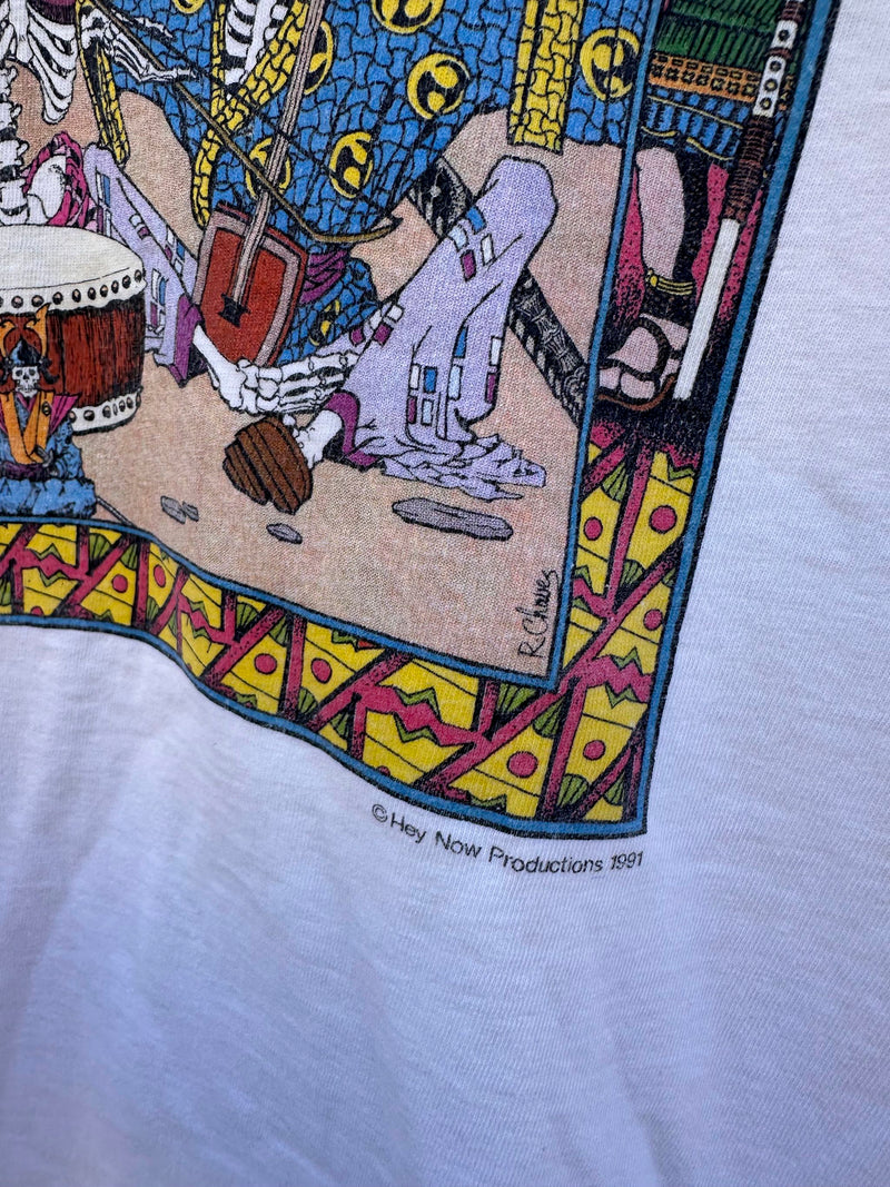 Grateful Dead Boneheadz Japan Jam Hey Now Productions 1991 T-shirt - as is