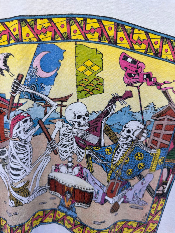 Grateful Dead Boneheadz Japan Jam Hey Now Productions 1991 T-shirt - as is