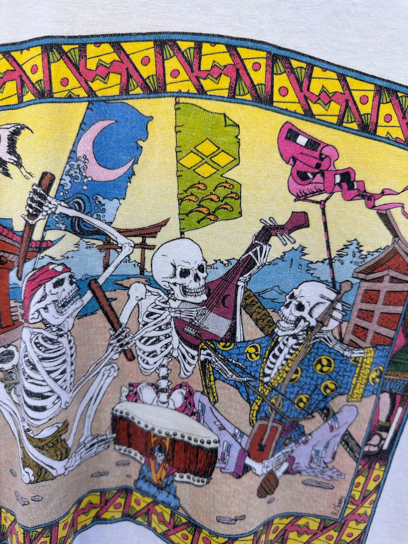 Grateful Dead Boneheadz Japan Jam Hey Now Productions 1991 T-shirt - as is