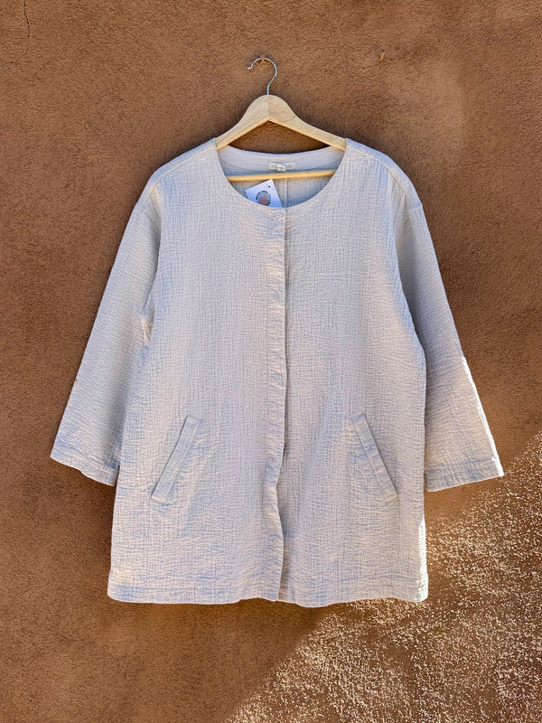 Cream Colored Eileen Fisher Cotton/Linen Jacket