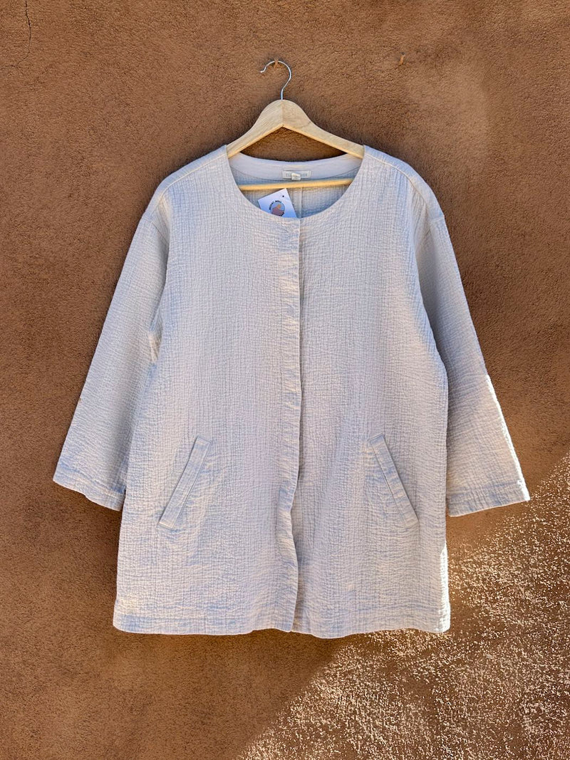 Cream Colored Eileen Fisher Cotton/Linen Jacket