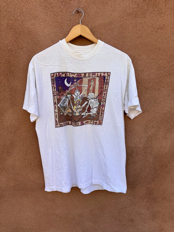 Grateful Dead 1991 Hey Now Productions Egypt Boneheadz T-shirt #2