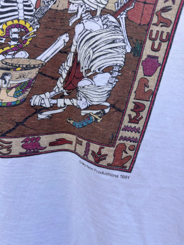Grateful Dead 1991 Hey Now Productions Egypt Boneheadz T-shirt #2