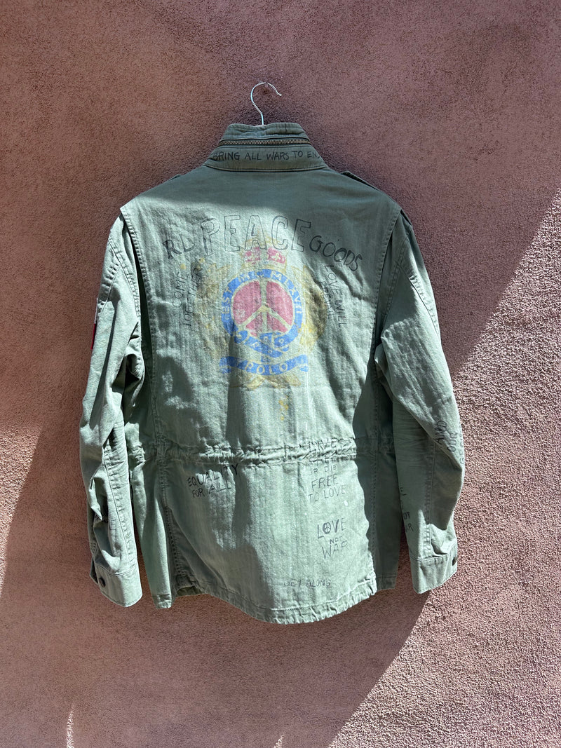 Polo by RL Army M65 Multi-Patch Peace Jacket with Hood