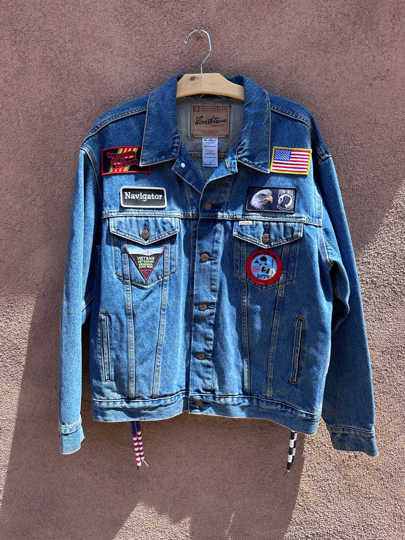 POW/MIA Vets Biker Denim Jacket