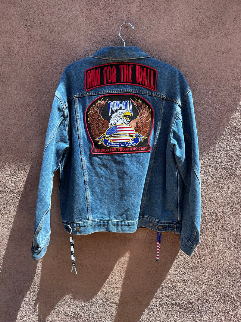 POW/MIA Vets Biker Denim Jacket