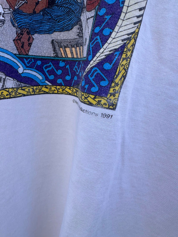 Grateful Dead 1991 Hey Now Productions New York City Boneheadz T-shirt