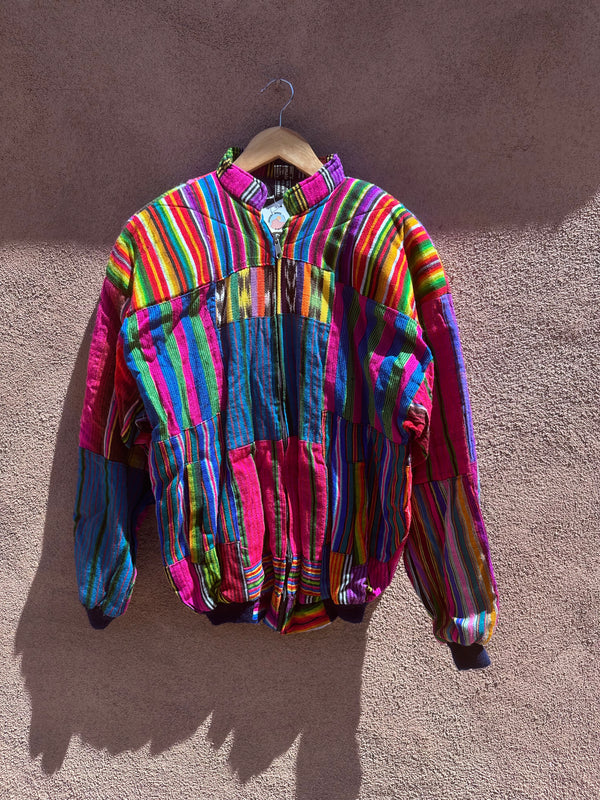 Guatemalan Patchwork Tapestry Bomber