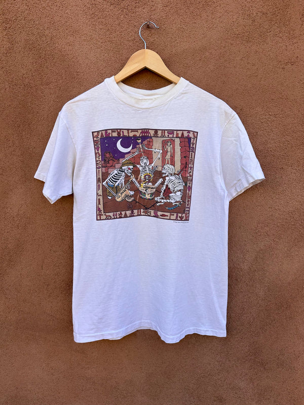 Grateful Dead 1991 Hey Now Productions Egypt Boneheadz T-shirt #1
