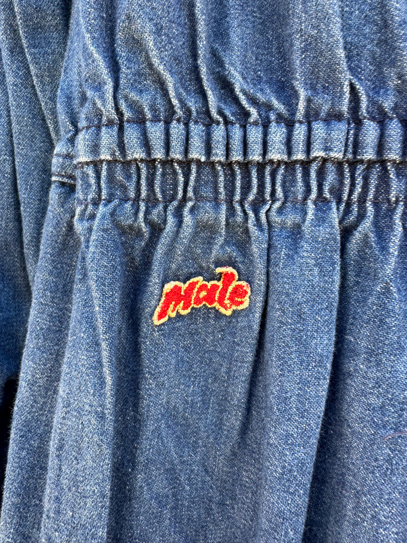 1970's "Male" Denim Coveralls - Multi-Pocket