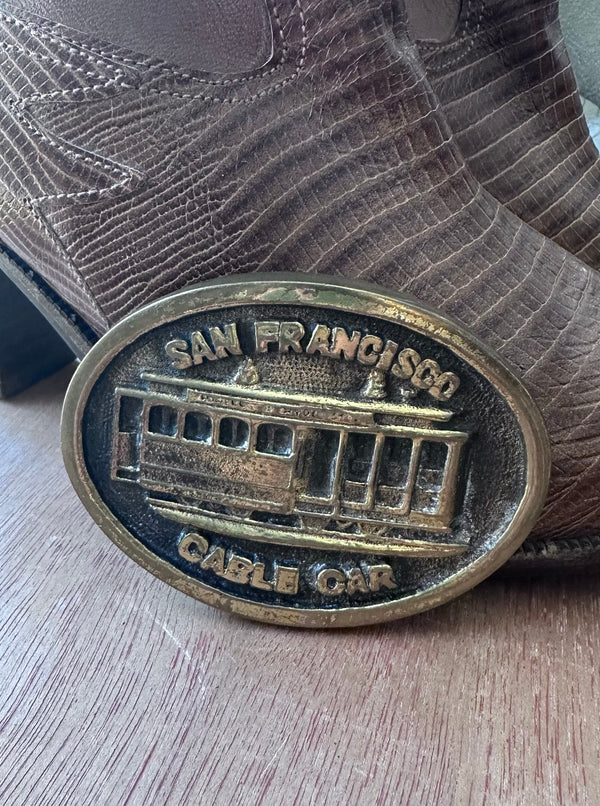 San Francisco Cable Car Belt Buckle