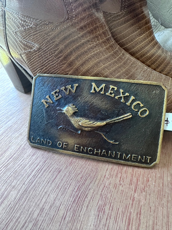 New Mexico Roadrunner Belt Buckle