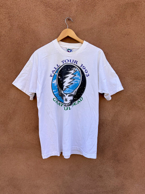 Grateful Dead Fall Tour 1993 Steal Your Face T-shirt