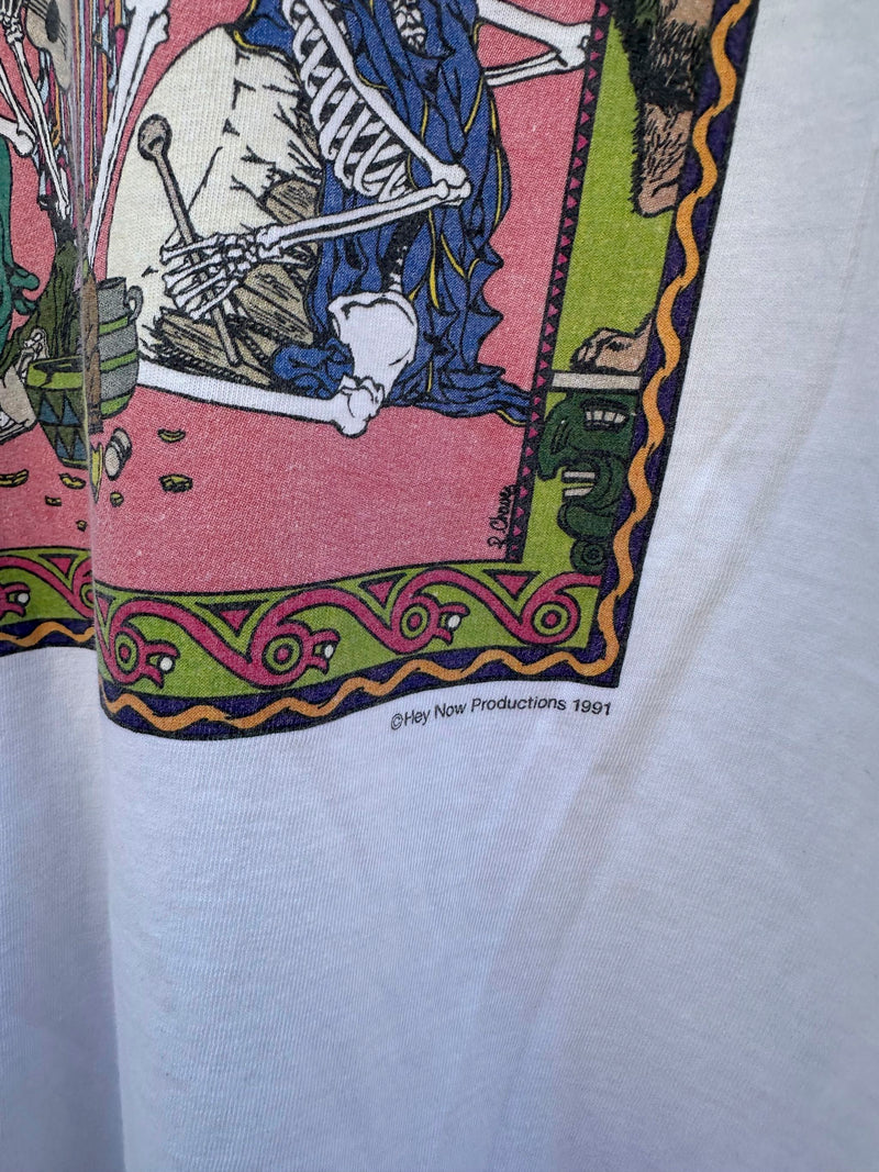 Grateful Dead 1991 Hey Now Productions Peru Boneheadz T-shirt